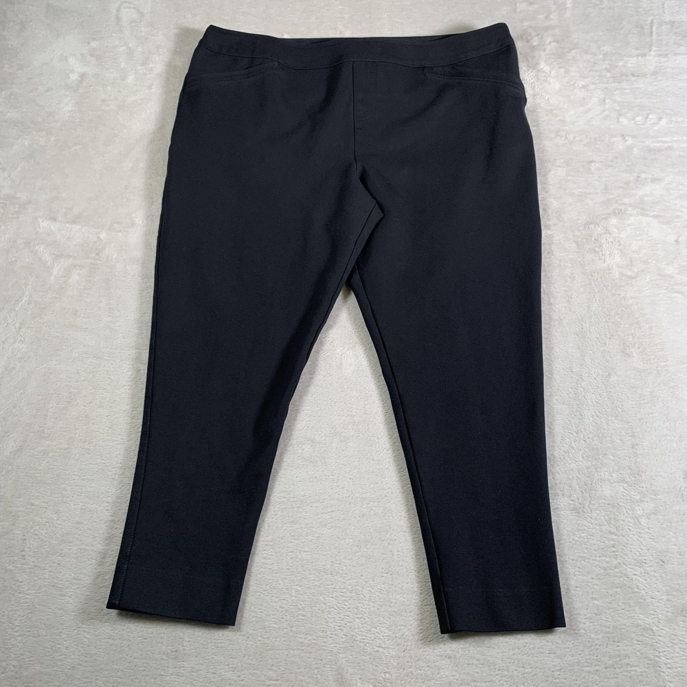 Ali Miles Pants Womens Plus‎ Extra Large Black Pull On Stretch Office Casual